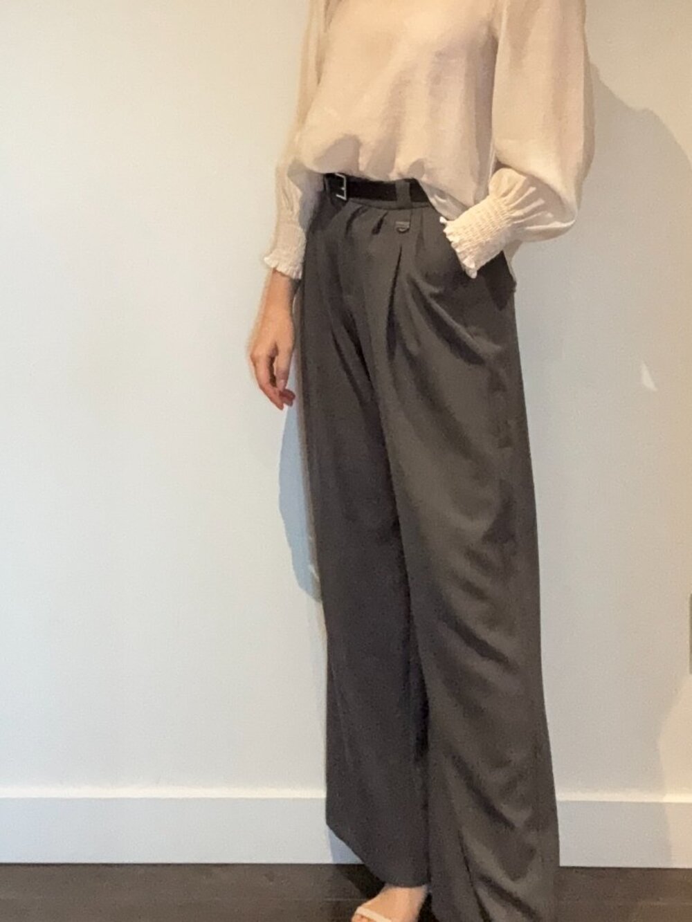 High-Waisted Wide-Leg Dress Pants - Brand New - Picture 3 of 3